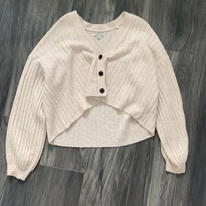 American Eagle, Cardigan, Light Oatmeal, Size M